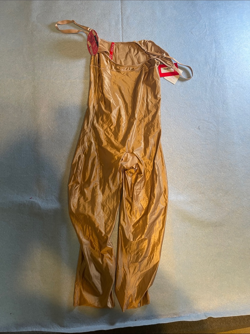 SPANX Tan Full-Body Shaping Jumpsuit
